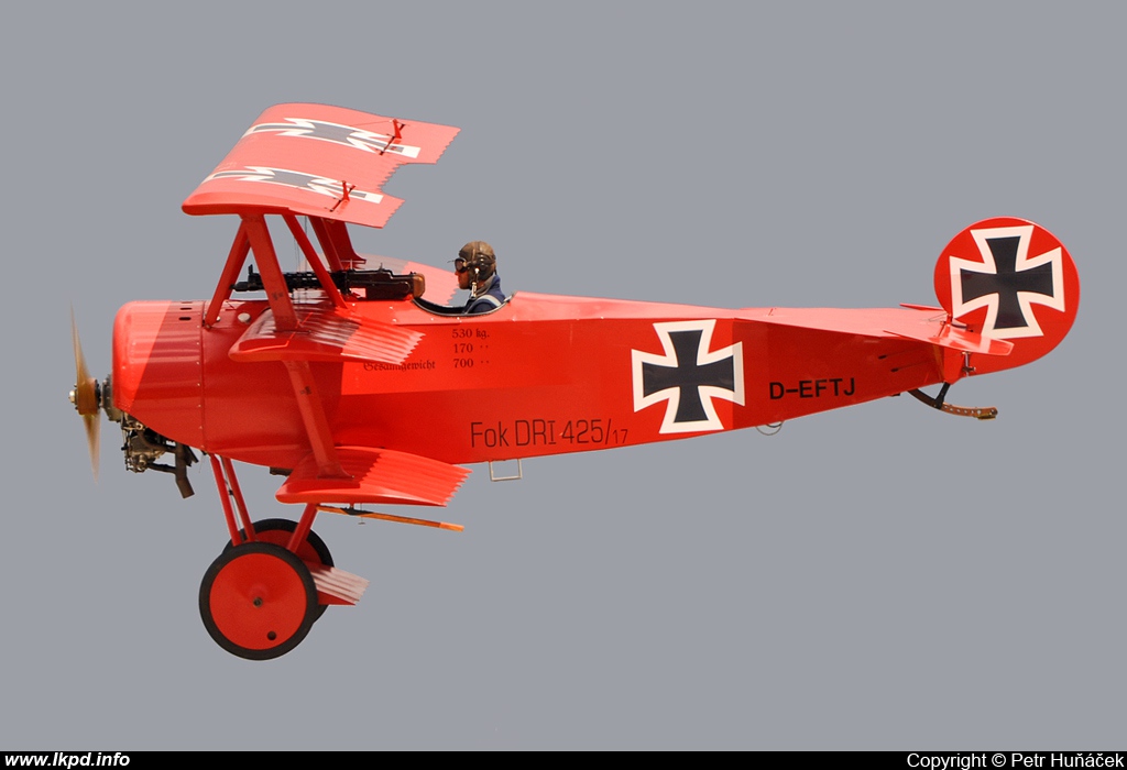 Private/Soukrom – Fokker DR-1 Dreidecker D-EFTJ