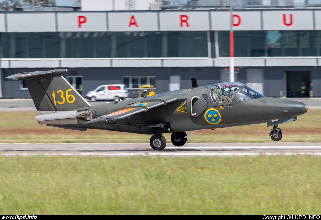 Sweden Air Force – Saab Sk60A (105) 136