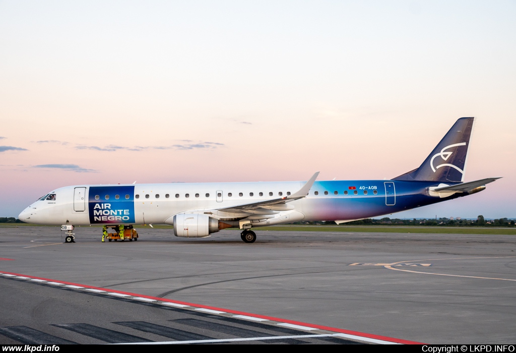 Montenegro Airlines – Embraer ERJ-190-200LR 40-AOB