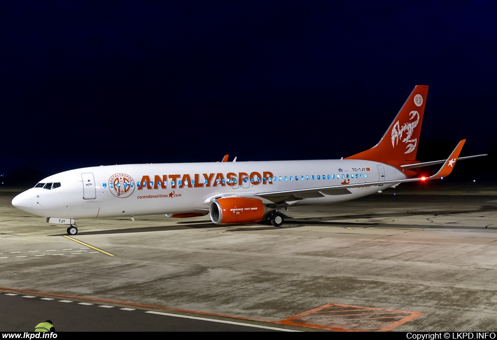 Corendon Airlines – Boeing B737-8AS TC-TJY