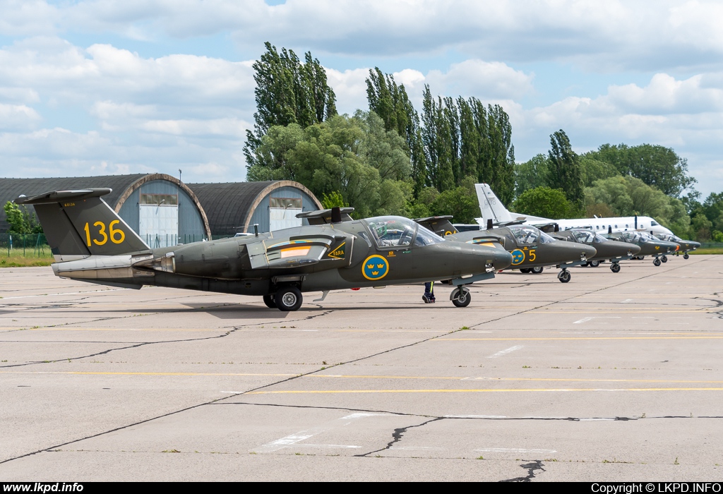 Sweden Air Force – Saab Sk60A (105) 136