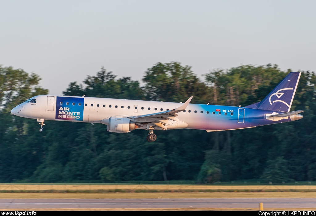 Montenegro Airlines – Embraer ERJ-190-200LR 40-AOB