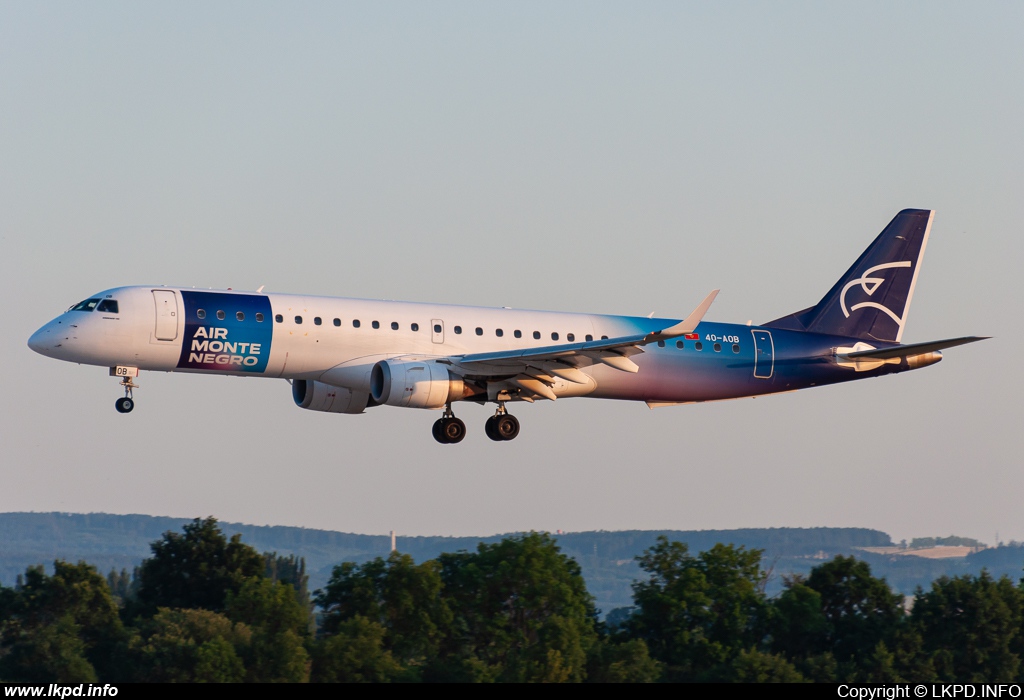 Montenegro Airlines – Embraer ERJ-190-200LR 40-AOB